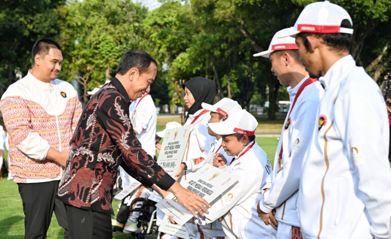 Presiden Jokowi Berikan Apresiasi kepada Atlet Paralimpiade Paris 2024
