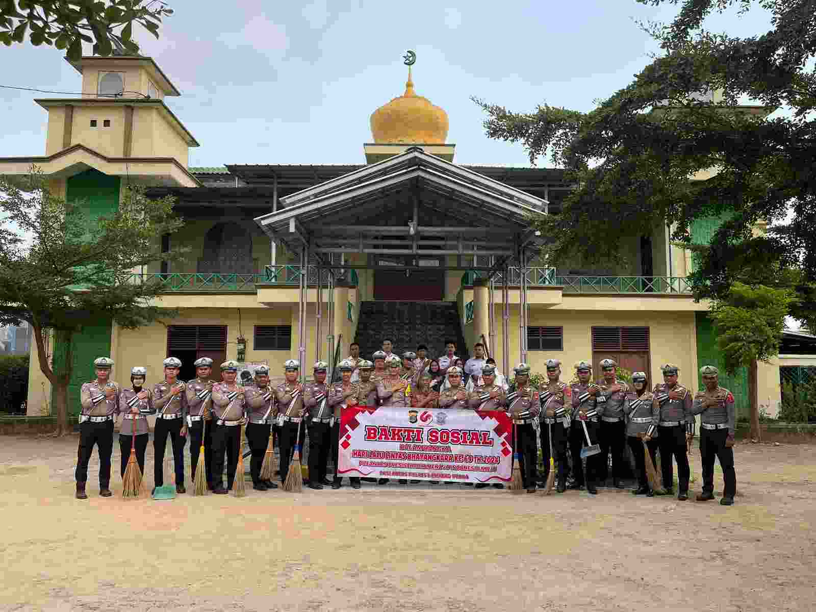 Satlantas Lamteng Gelar Bhakti Religi Sambut HUT Lalu Lintas ke-69