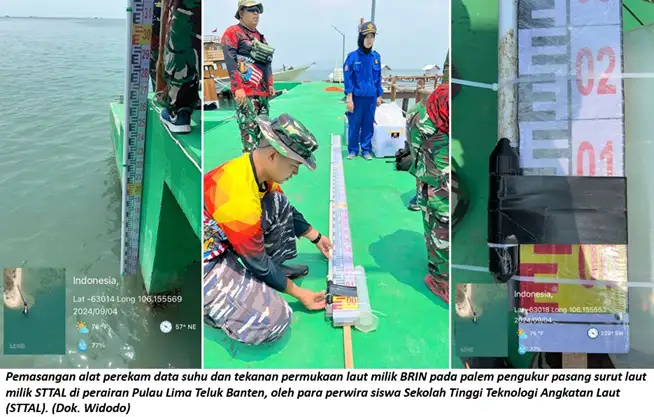 Kolaborasi BRIN dan TNI AL Tingkatkan Riset Kelautan di Teluk Banten