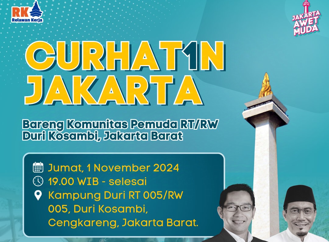 Curhat1n Jakarta: Relawan Kerja Rangkul Pemuda Duri Kosambi!