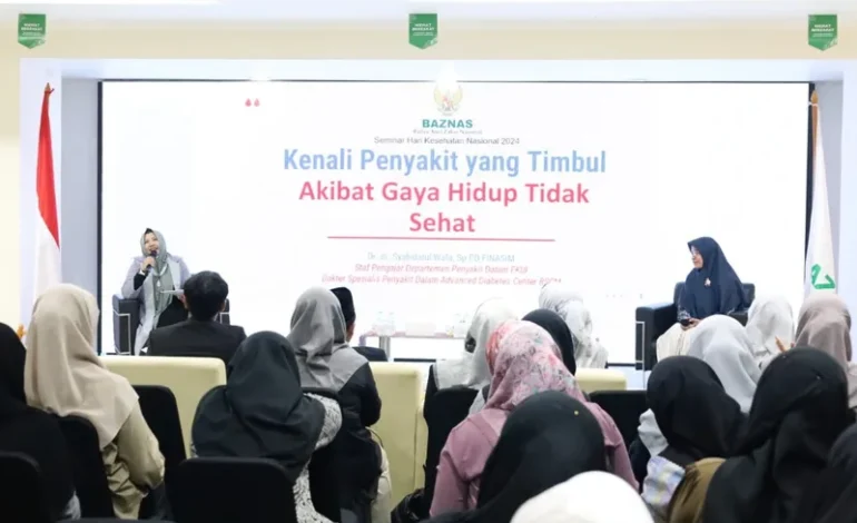 Sosialisasi Bersama Baznas RI: Waspadai Risiko Kesehatan Akibat Gaya Hidup Kurang Sehat